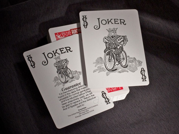 Bicycle Pro Poker Peek pokerio kortos (Raudonos) paveikslėlis 6 iš 10