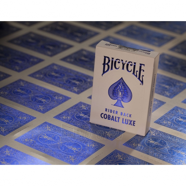 Bicycle Rider Back Metal Luxe kortos (Mėlynos) paveikslėlis 1 iš 8