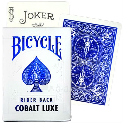 Bicycle Rider Back Metal Luxe kortos (Mėlynos) paveikslėlis 7 iš 8