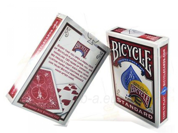 Bicycle Rider Standard Magic Short kortos (Raudonos) paveikslėlis 5 iš 6