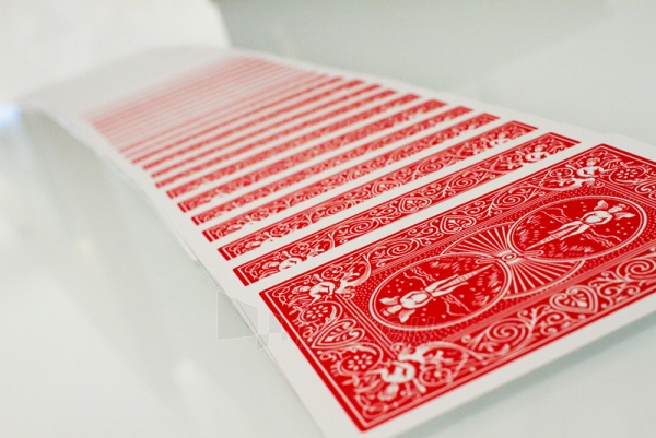 Bicycle Rider Standard pokerio kortos (Raudonos) paveikslėlis 1 iš 6