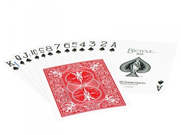 Bicycle Rider Standard pokerio kortos (Raudonos) paveikslėlis 4 iš 6