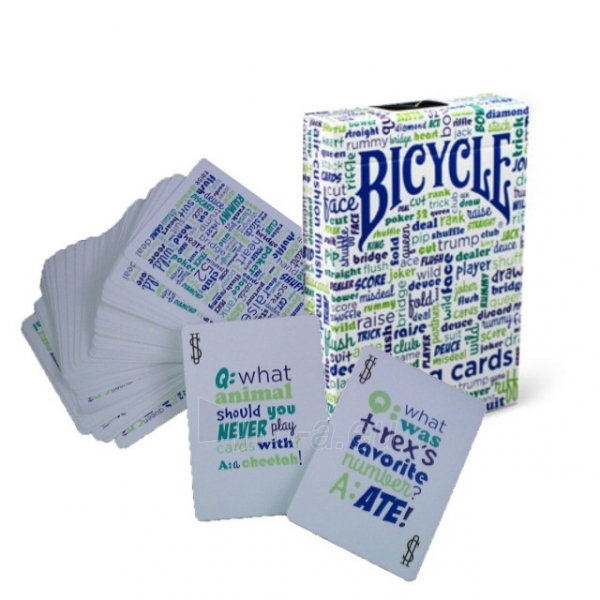 Bicycle Table Talk kortos (Mėlynos) paveikslėlis 2 iš 8