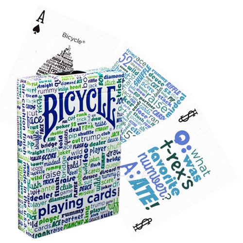 Bicycle Table Talk kortos (Mėlynos) paveikslėlis 7 iš 8
