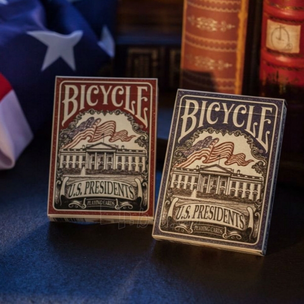 Bicycle US Presidents kortos (Mėlyna) paveikslėlis 4 iš 10