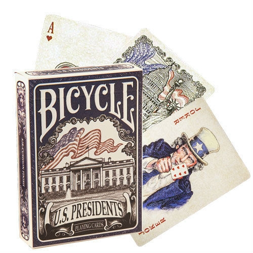 Bicycle US Presidents kortos (Mėlyna) paveikslėlis 2 iš 10