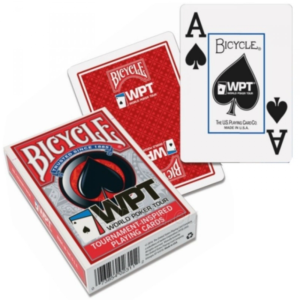 Bicycle WPT pokerio kortos (Juodos) paveikslėlis 3 iš 5