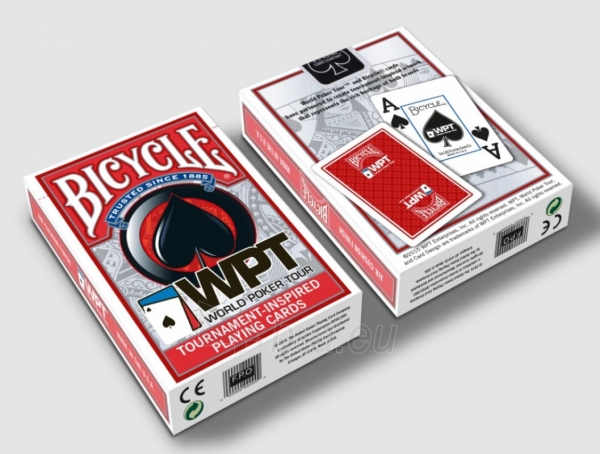 Bicycle WPT pokerio kortos (Juodos) paveikslėlis 5 iš 5