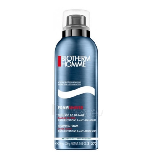 Biotherm Homme Shaving Foam Sensitive Skin Cosmetic 200ml paveikslėlis 1 iš 1