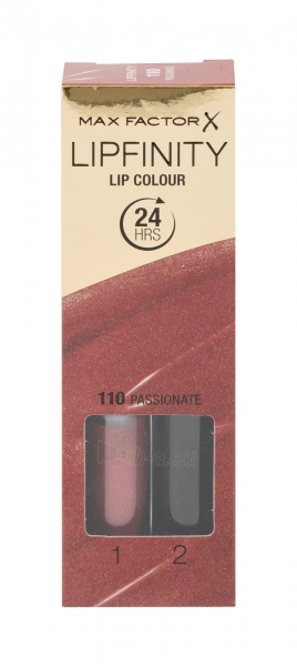 Lūpų dažai Max Factor Lipfinity Lip Colour Cosmetic 4,2g Nr.110, Passionate paveikslėlis 1 iš 2