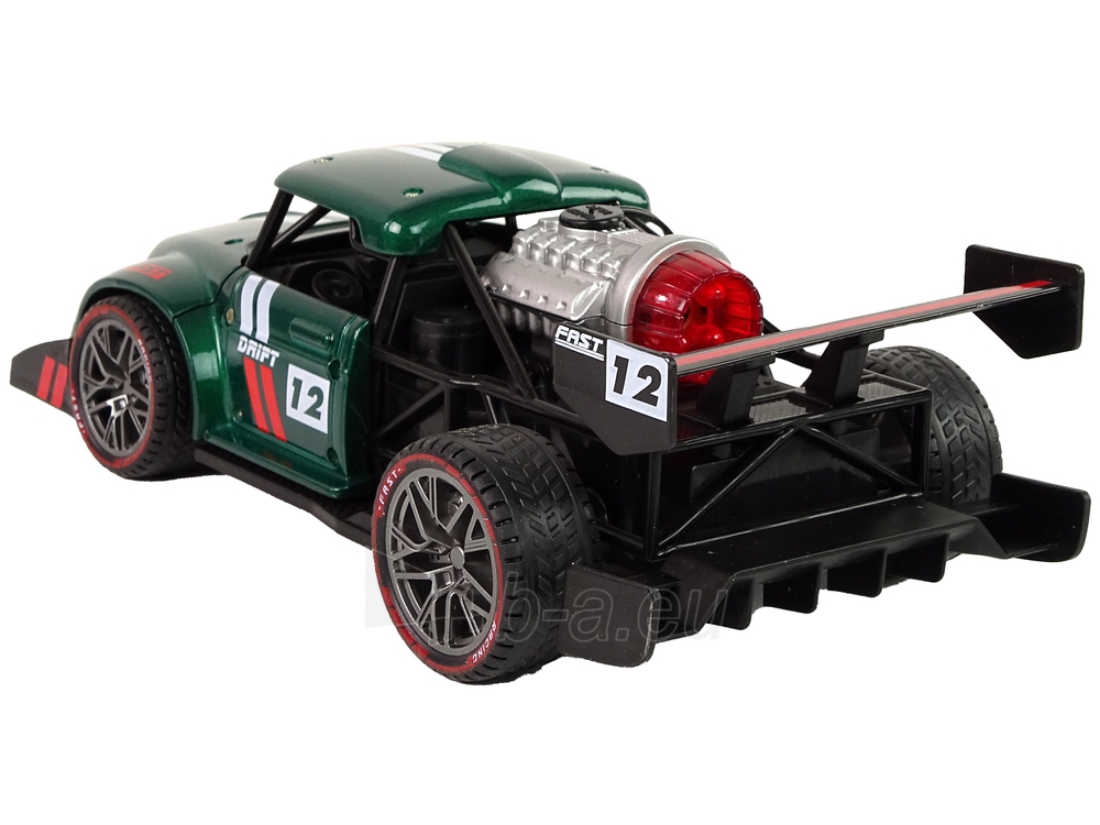 BRAVE nuotoliniu būdu valdomas sportinis automobilis R/C 1:16, žalias paveikslėlis 6 iš 9