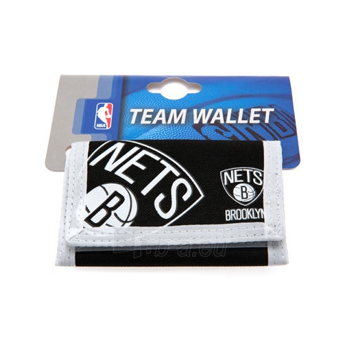Brooklyn Nets piniginė (juoda su logotipu) paveikslėlis 2 iš 4
