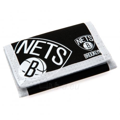 Brooklyn Nets piniginė (juoda su logotipu) paveikslėlis 4 iš 4