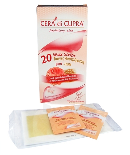 Cera di Cupra Wax Strips Body Cosmetic 20vnt. (pažeista pakuotė) paveikslėlis 1 iš 1