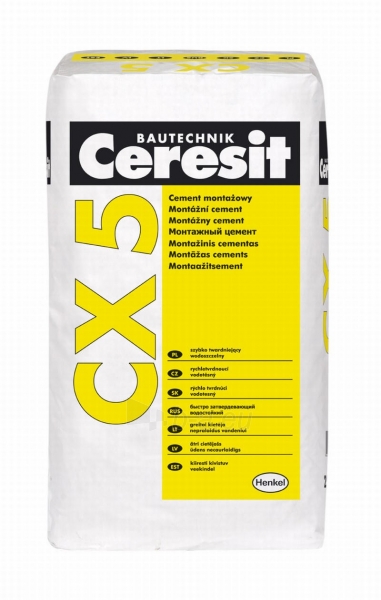 Ceresit CX 5 Rapid cement CX5, 25 kg paveikslėlis 1 iš 1