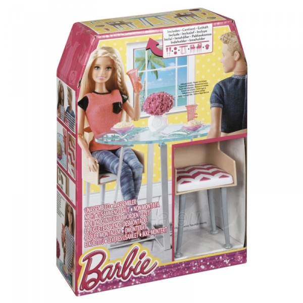 CGM01 / CFG65 Игровой набор Обед, Barbie, Mattel paveikslėlis 1 iš 2