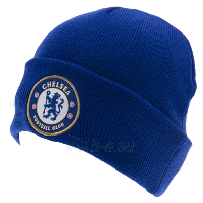 Chelsea F.C. atlenkta žieminė kepurė (Mėlyna) paveikslėlis 1 iš 3