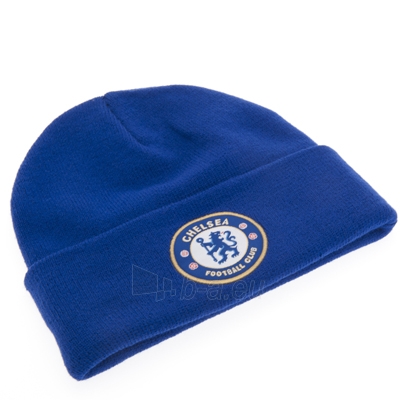 Chelsea F.C. atlenkta žieminė kepurė (Mėlyna) paveikslėlis 2 iš 3
