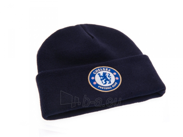 Chelsea F.C. atlenkta žieminė kepurė (Tamsiai mėlyna) paveikslėlis 2 iš 3