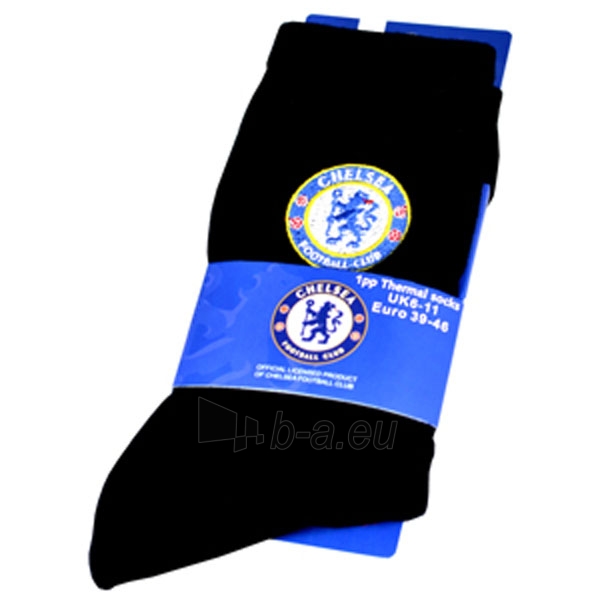 Chelsea F.C. kojinės (Termo, juodos) paveikslėlis 2 iš 3