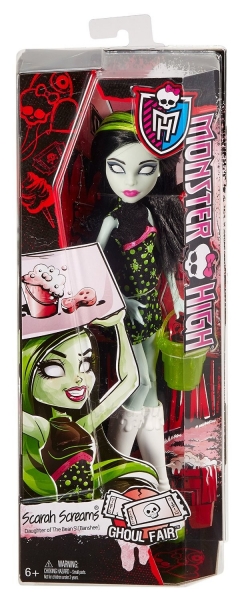 CHW73 / CHW69 lėlė Monster High Ghoul Fair Scarah Screams Doll paveikslėlis 2 iš 6