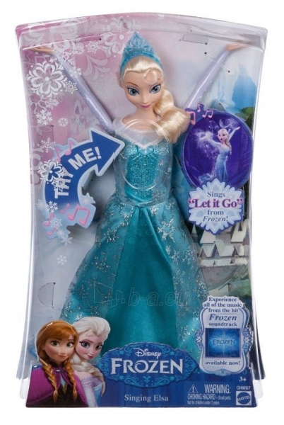 CHW87 Mattel FROZEN Кукла Эльза, музыкальная Elsa paveikslėlis 1 iš 3