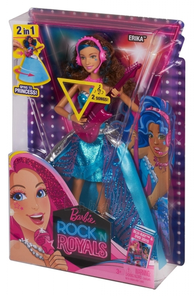 CMT17 Barbie in Rock N Royals Singing Erika Doll MATTEL BARBIE paveikslėlis 3 iš 6