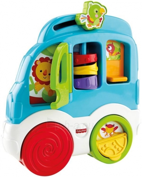 Žaislas kūdikiams Mėlynas autobusiukas Fisher Price CMV93 paveikslėlis 3 iš 4