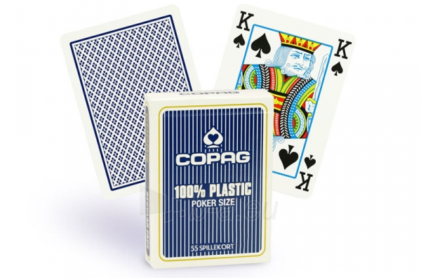 Copag Regular Index pokerio kortos (Mėlynos) paveikslėlis 1 iš 3