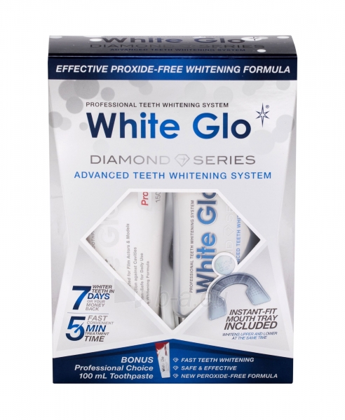 Dantų balinimas White Glo Diamond Series Advanced teeth Whitening System 50ml paveikslėlis 1 iš 1