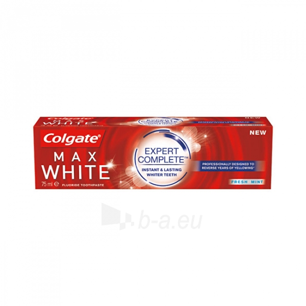 Dantų pasta Colgate Bleaching toothpaste with fresh mint flavor Max White Expert Complete 75 ml paveikslėlis 1 iš 1