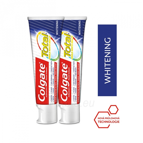 Dantų pasta Colgate Total Whitening Duopack Toothpaste 2 x 75 ml paveikslėlis 1 iš 1