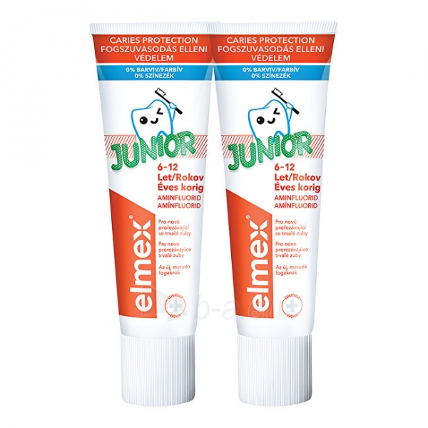 Dantų pasta Elmex Junior Duopack Toothpaste 2x 75 ml paveikslėlis 1 iš 2