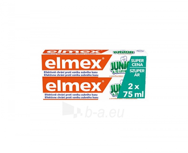 Dantų pasta Elmex Junior Duopack Toothpaste 2x 75 ml paveikslėlis 2 iš 2
