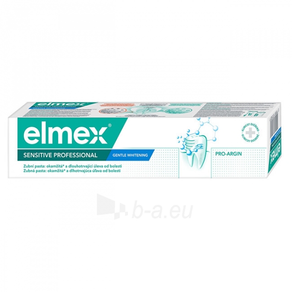 Dantų pasta Elmex Sensitiv e Professional Gentle Whitening 75 ml paveikslėlis 9 iš 10