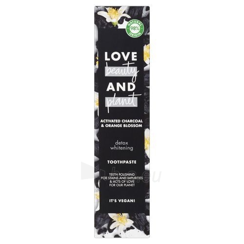 Dantų pasta Love Beauty and Planet Activated Charcoal & Orange Blossom 75 ml paveikslėlis 1 iš 1