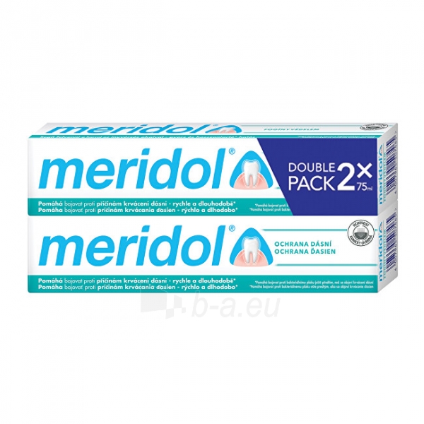 Dantų pasta Meridol Toothpaste against duodenal gum inflammation 2 x 75 ml paveikslėlis 1 iš 7