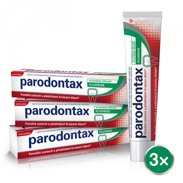 Dantų pasta Parodontax Toothpaste anti-bleeding Fluoride Tripack 3 x 75 ml paveikslėlis 1 iš 1