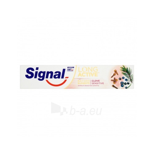Dantų pasta Signal Toothpaste with natural oils and mineral zinc Clove Sensitiv e 75 ml paveikslėlis 1 iš 1