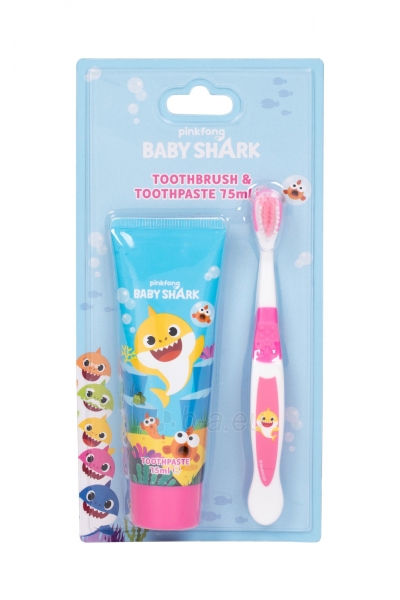 Dantų šepetėlis Pinkfong Baby Shark Toothbrush 1pc paveikslėlis 1 iš 1