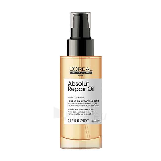 Daugiafunkcinė priemonė pažeistiems plaukams L´Oréal Professionnel Multifunctional oil rinse-free treatment with protein and golden quinoa for dry and damaged hair Expert Absolut Repair - 90 ml paveikslėlis 1 iš 7