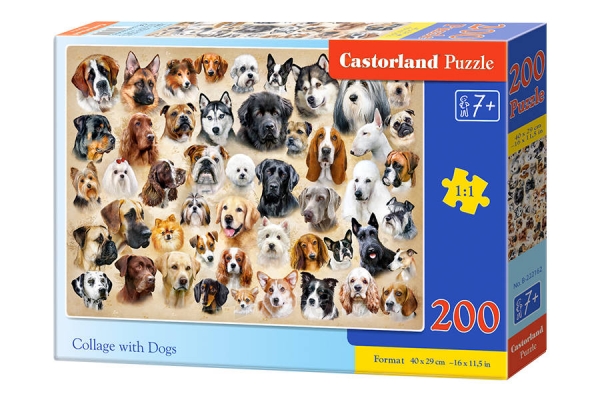 Dėlionė Castorland Collage with Dogs, 200 dalių paveikslėlis 1 iš 1