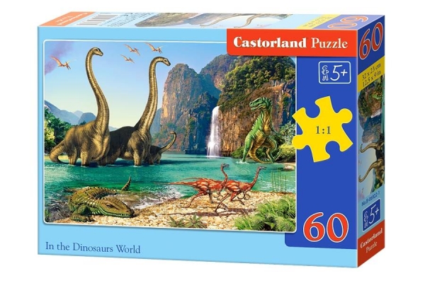 Dėlionė Castorland In the Dinosaurs World, 60 dalių paveikslėlis 1 iš 1