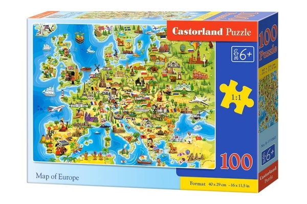 Dėlionė Castorland Map of Europe, 100 dalių paveikslėlis 1 iš 1