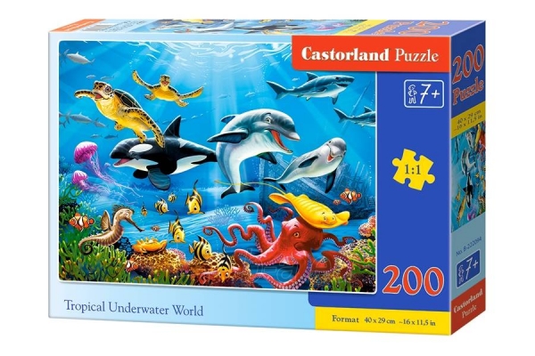 Dėlionė Castorland Tropical Underwater World, 200 dalių paveikslėlis 1 iš 1