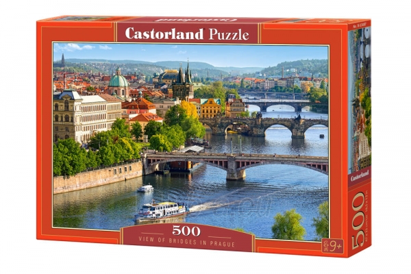 Dėlionė Castorland View of Bridges in Prague, 500 dalių paveikslėlis 1 iš 1