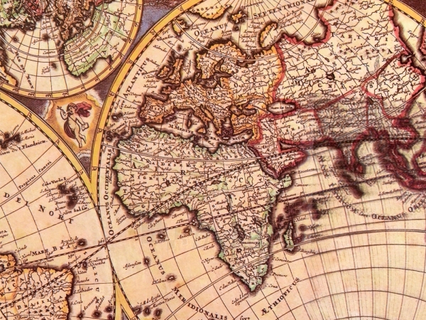 Dėlionė senovinis pasaulio žemėlapis, 1000 elementų paveikslėlis 4 iš 6