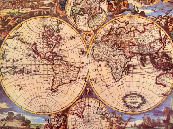 Dėlionė senovinis pasaulio žemėlapis, 1000 elementų paveikslėlis 6 iš 6