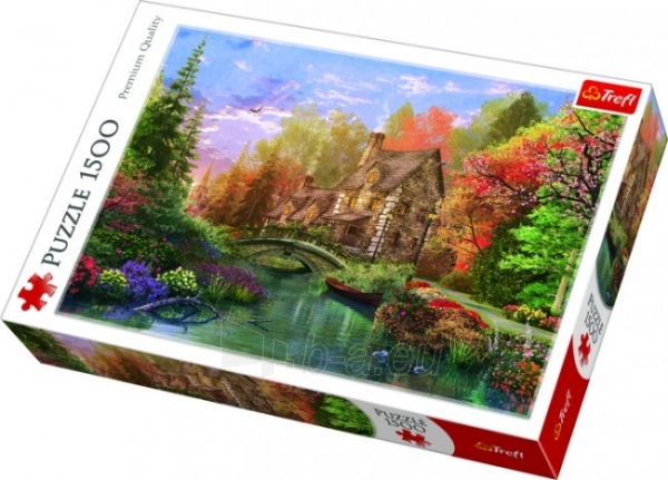Dėlionė Trefl 26136 - Cottage by the lake - 1500 pieces puzzle paveikslėlis 1 iš 2