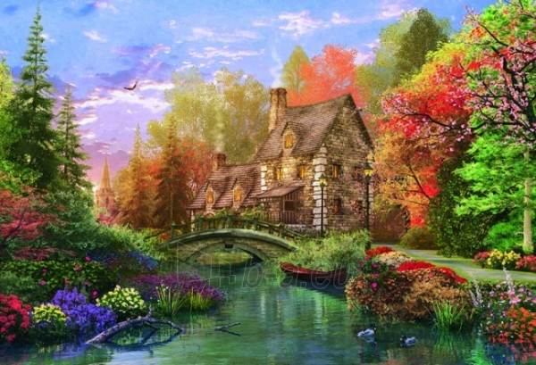 Dėlionė Trefl 26136 - Cottage by the lake - 1500 pieces puzzle paveikslėlis 2 iš 2